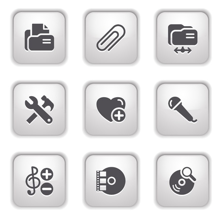 Gray button for internet 11のイラスト素材