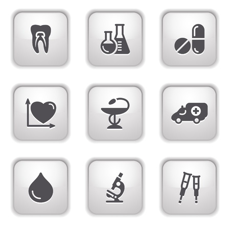 Gray button for internet 12のイラスト素材