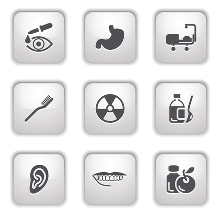 Gray button for internet 15のイラスト素材