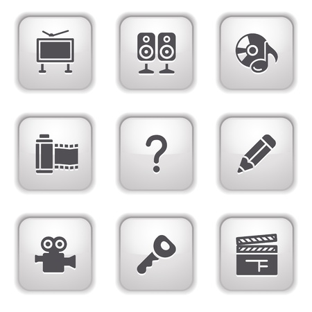 Gray button for internet 28のイラスト素材