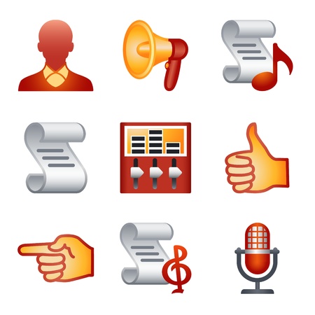 Color icons for website 31のイラスト素材