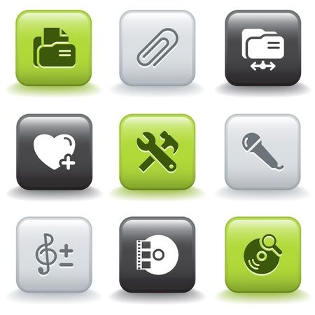 Icons with buttons 11のイラスト素材