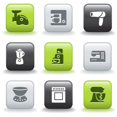 Icons with buttons 19のイラスト素材