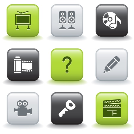 Icons with buttons 28のイラスト素材