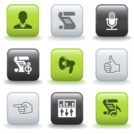 Icons with buttons 31のイラスト素材
