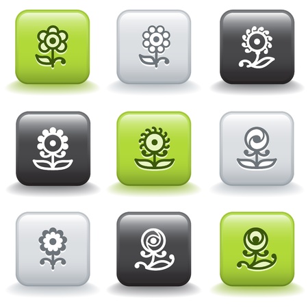 Icons with buttons 32のイラスト素材