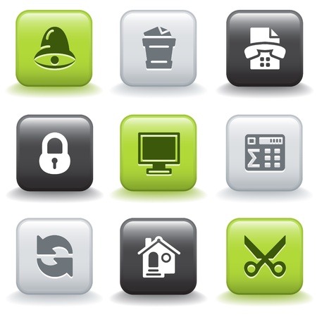 Icons with buttons 7のイラスト素材