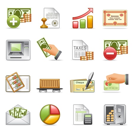 Finance icons, set 2.のイラスト素材