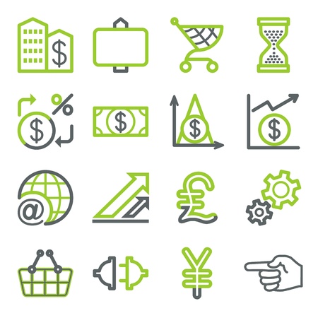 Finance and banking icons.のイラスト素材