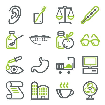Healthcare iconsのイラスト素材