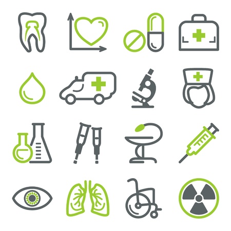 Medicine icons for web.のイラスト素材