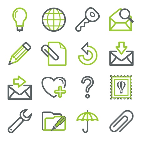 E-mail web iconsのイラスト素材