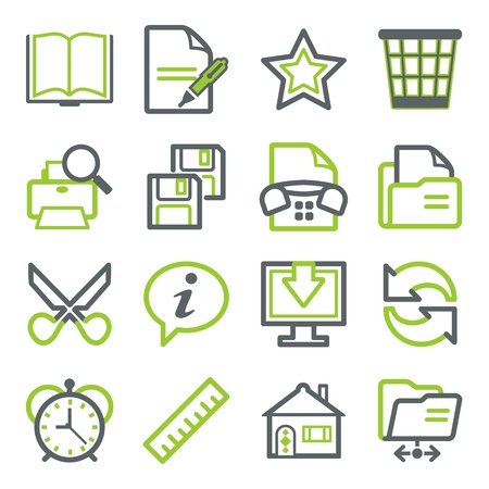 Office icons for web.のイラスト素材