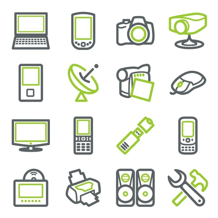 Electronics icons for web.のイラスト素材