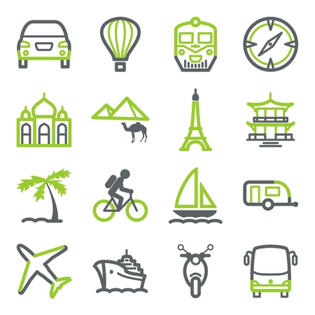 Travel icons for web.のイラスト素材