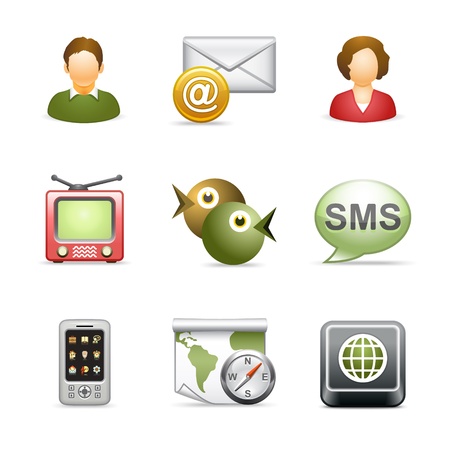 Stylized web icons, set 24のイラスト素材