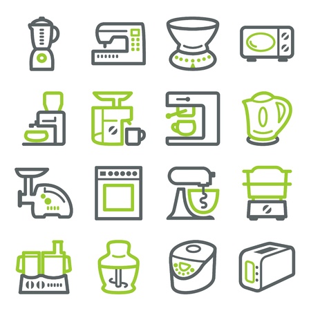 Kitchen electric appliances.のイラスト素材