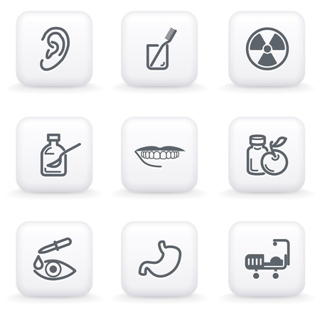 White button for web 15のイラスト素材