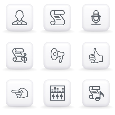 White button for web 30のイラスト素材