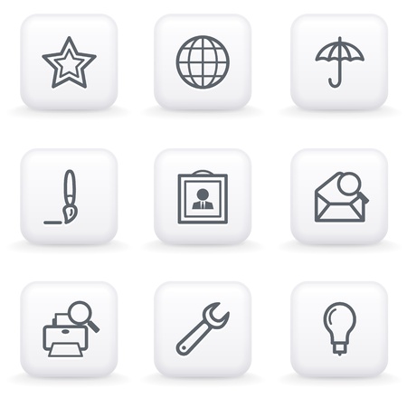 White button for web 9のイラスト素材