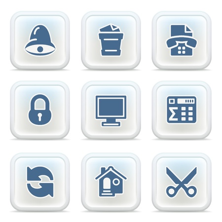 Internet icons on buttons 3のイラスト素材