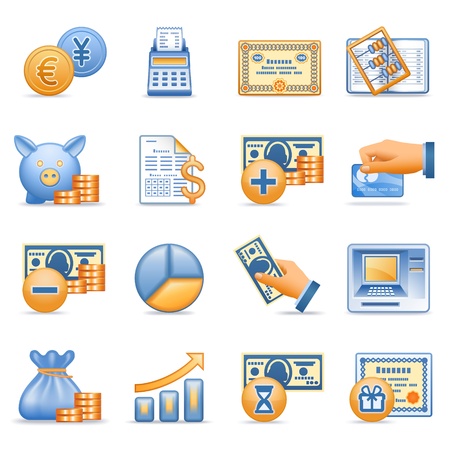 Icons for web blue orange series 7のイラスト素材