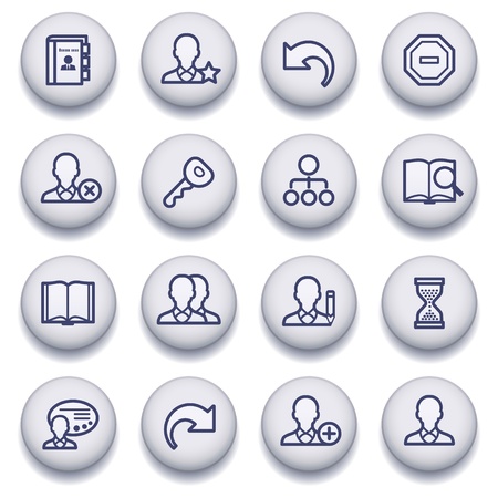 icons set for websites, guides, booklets.のイラスト素材
