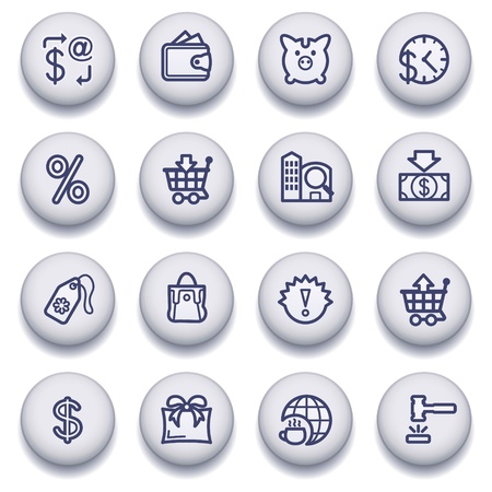 Vector icons set for websites, guides, booklets.のイラスト素材