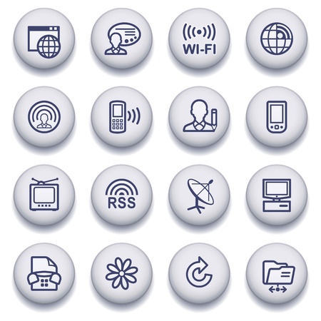 icons set for websites, guides, booklets.のイラスト素材