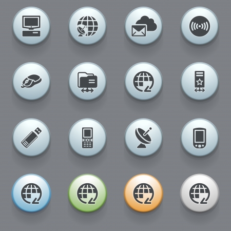 Internet icons for web siteのイラスト素材