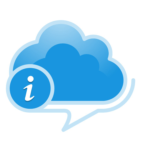 Cloud, computing, information service illustration.のイラスト素材