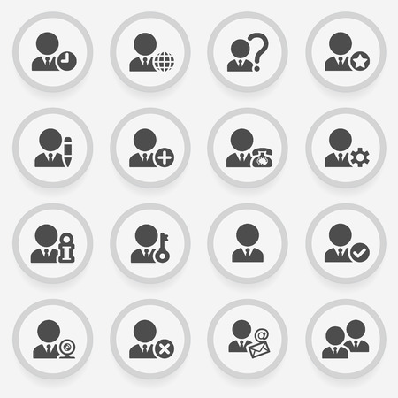 Icons set for websites, guides, booklets.のイラスト素材
