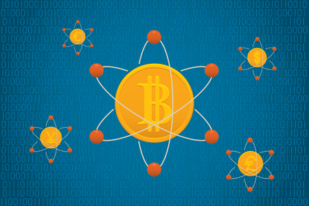 Fintech. Financial technology and business investment concept.のイラスト素材