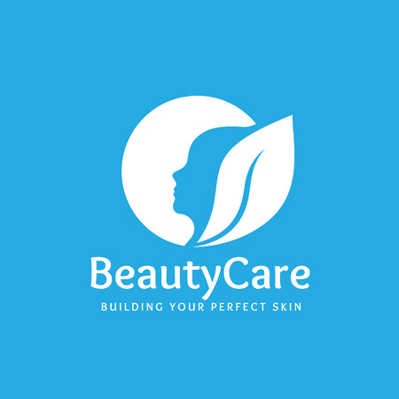 Beauty care logo,spa logo,vector logo templateのイラスト素材