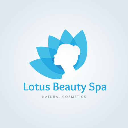 Lotus beauty spa logo,Lotus  logo,vector logo templateのイラスト素材