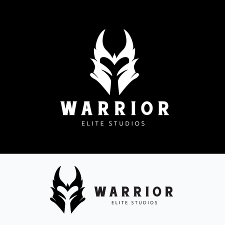 warrior,Skull logo,tattoo vector,vector logo templateのイラスト素材