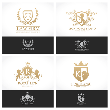 Luxury logo setのイラスト素材