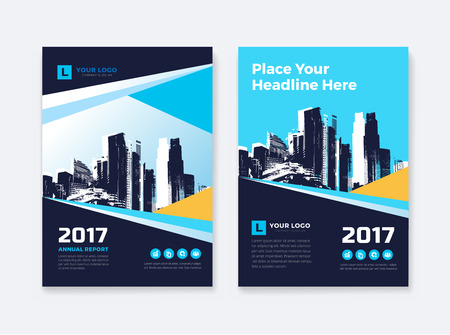 Business Book Cover Design Template in A4.のイラスト素材