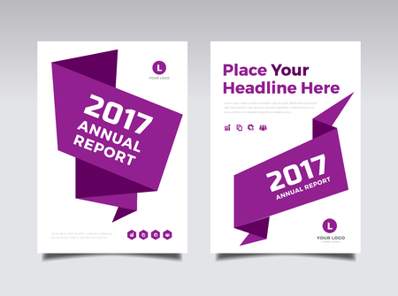 Business Book Cover Design Template in A4.のイラスト素材