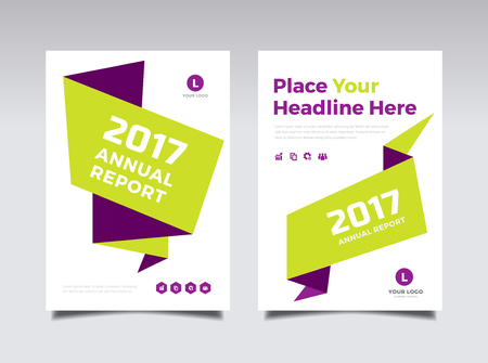 Business Book Cover Design Template in A4.のイラスト素材