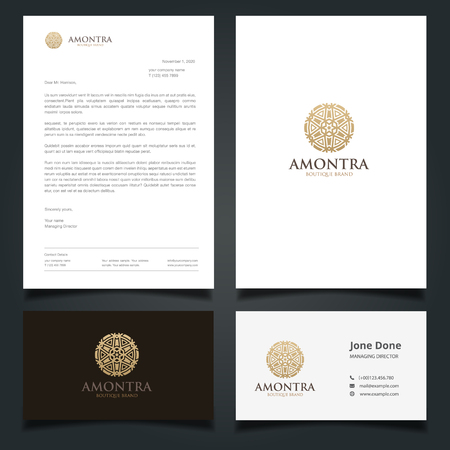 Corporate Identity Template.のイラスト素材