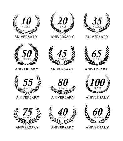 Anniversary label collection.のイラスト素材