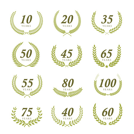 Anniversary label collection.のイラスト素材