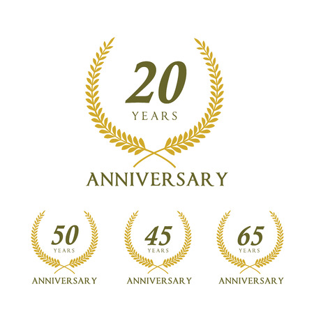 Anniversary label collection.のイラスト素材