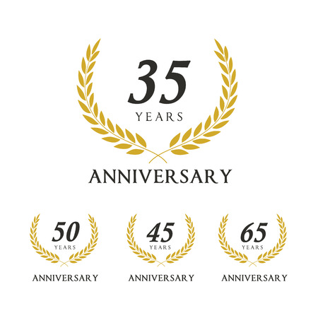 Anniversary label collection.のイラスト素材