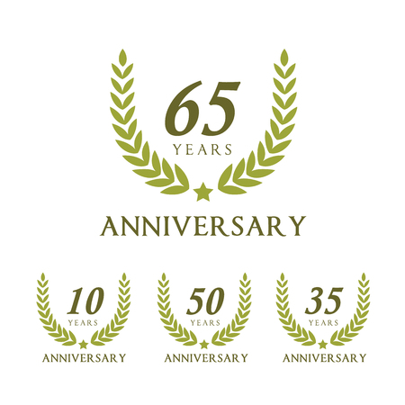 Anniversary label collection.のイラスト素材