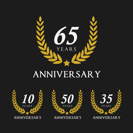Anniversary label collection.のイラスト素材