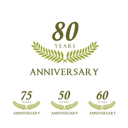 Anniversary label collection.のイラスト素材