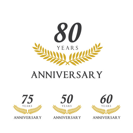 Anniversary label collection.のイラスト素材
