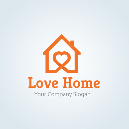 Love Home Logo, home logoのイラスト素材